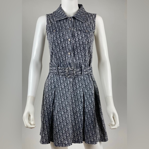VINTAGE CHRISTIAN DIOR MONOGRAM DIORISSIMO DRESS - Picture 3 of 3